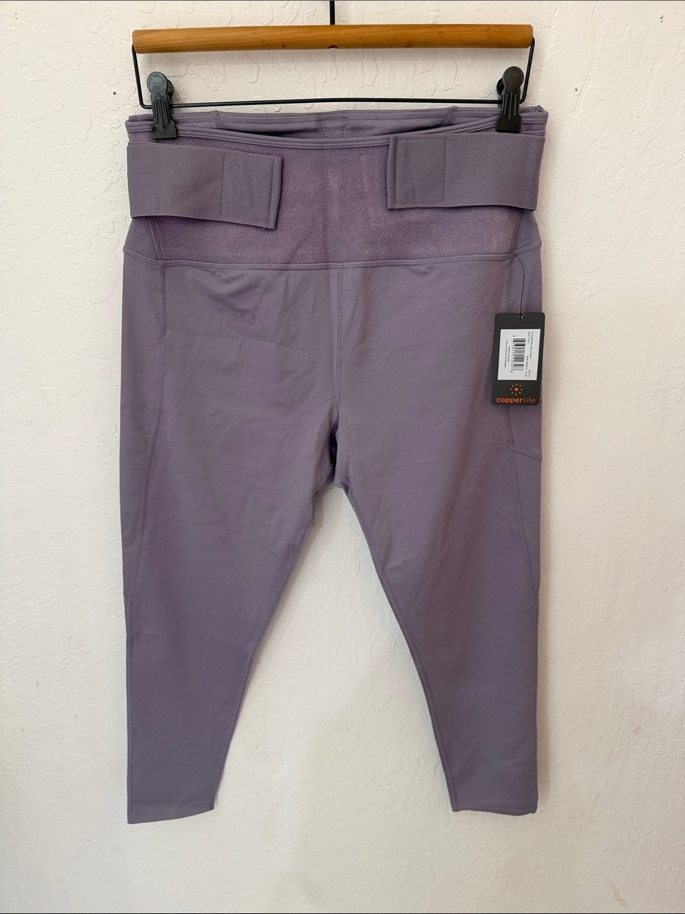 Copper Life Dusty Lilac Lower Back Support Leggings XL